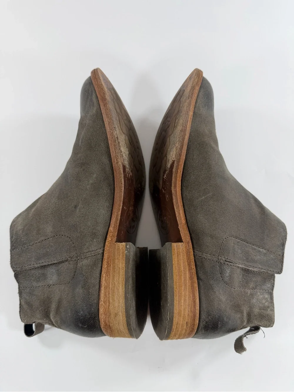 Kork-Ease Distressed Leather Chelsea Ankle Boots Gray Women’s Size 8‎
